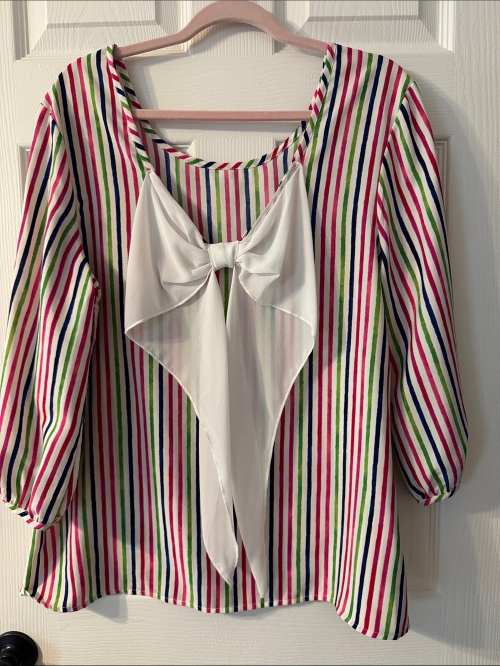 Unbranded colorful Bow Back Top